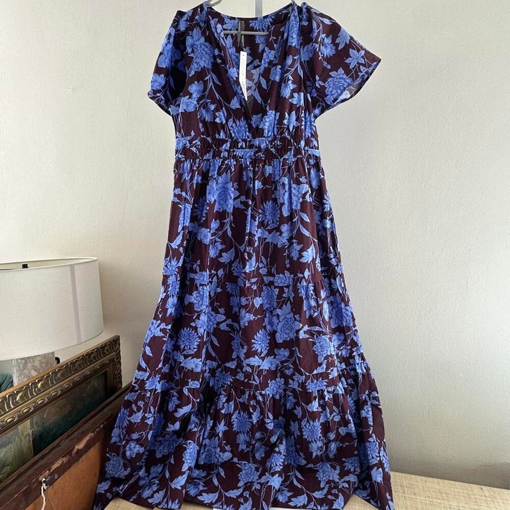 Nwt anthropologie somerset dress blue